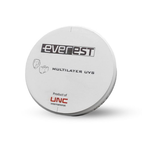 Disco de Zircônia Multilayer Everest UVS Universal D98mm H20mm A2 DPF